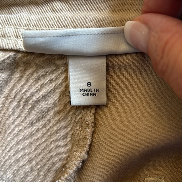 Sandy Liang X Target Cargo Carpenter Pants Tan Wide Leg High Rise sz 8 - Picture 11 of 13